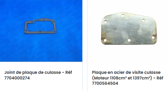 plaque visite culasse cleon joint