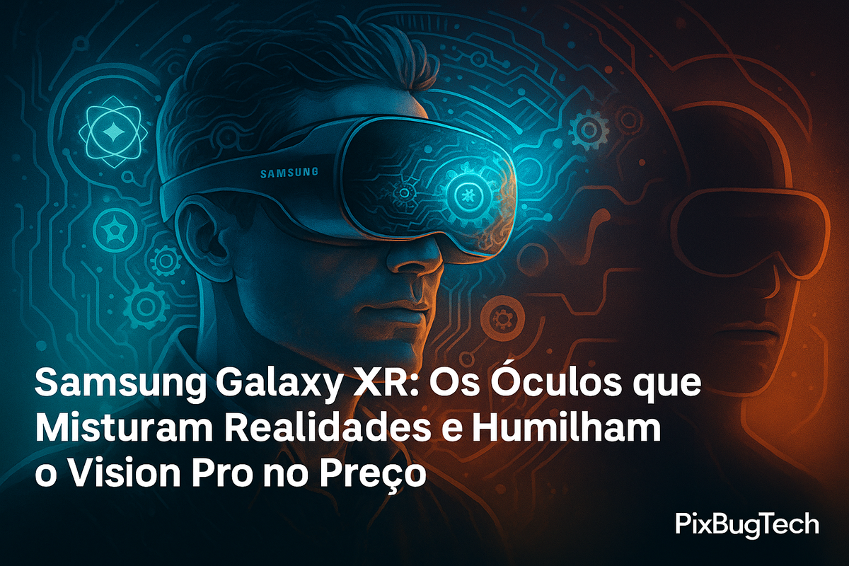 📡 Samsung Galaxy XR: o headset que mistura realidades e desafia o Vision Pro com metade do preço