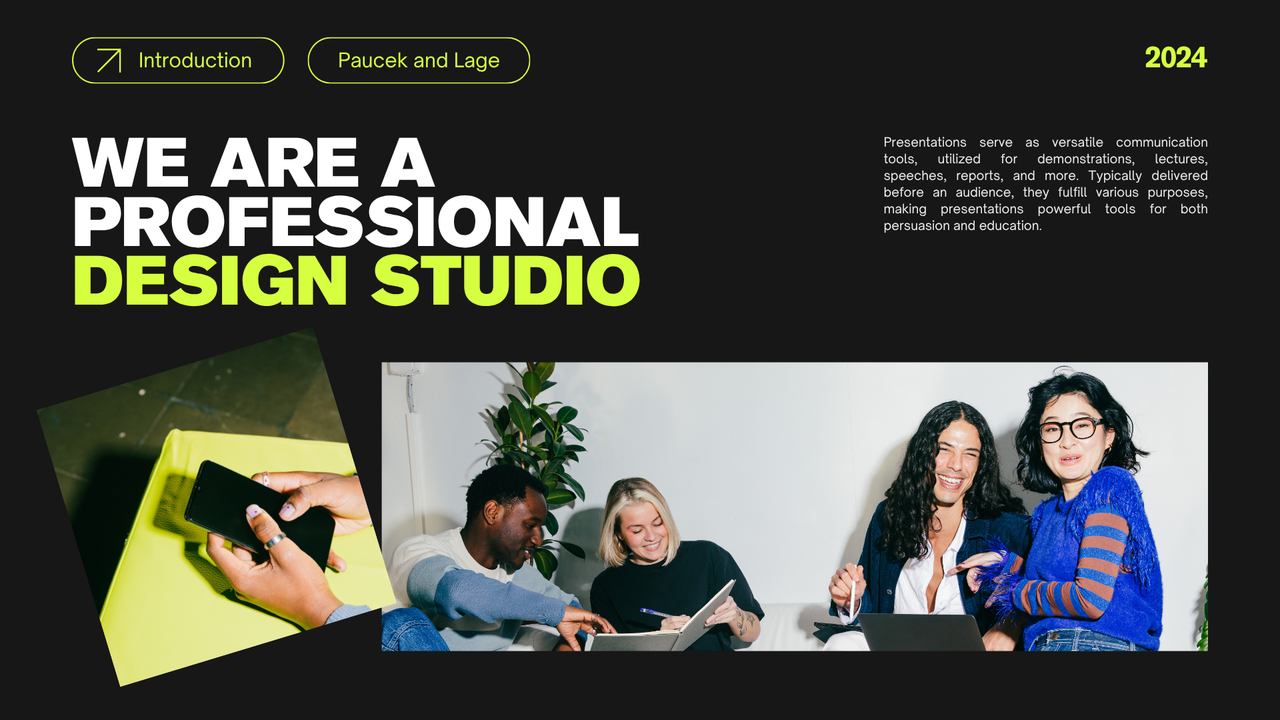 Green and Black Bold Creative Brief Presentation