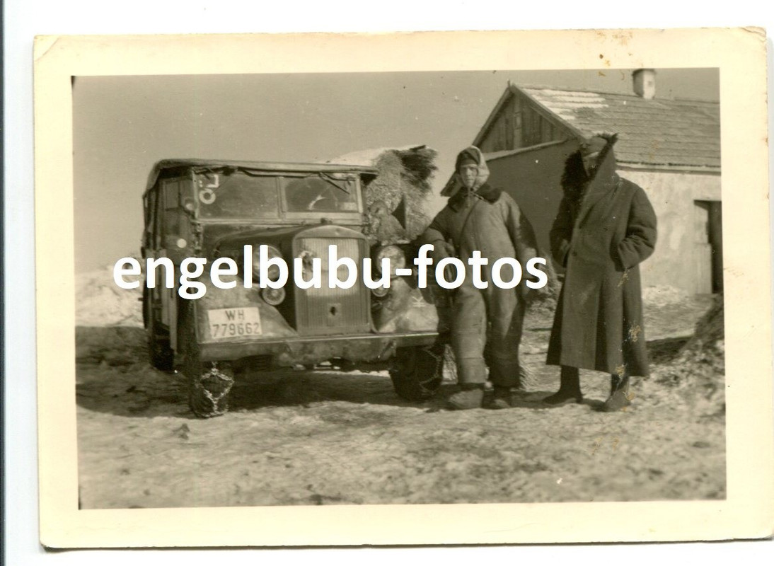 FOTO Fahrzeug Kubelwagen Funkwagen Pz Art Regt 27 Ostfront