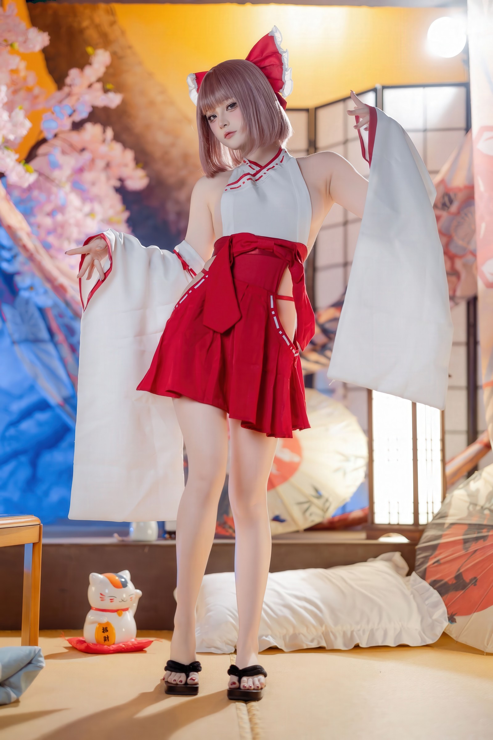 屿鱼 Yuyu 兼职巫女 Cosplay 写真图集（66P｜639MB）插图6