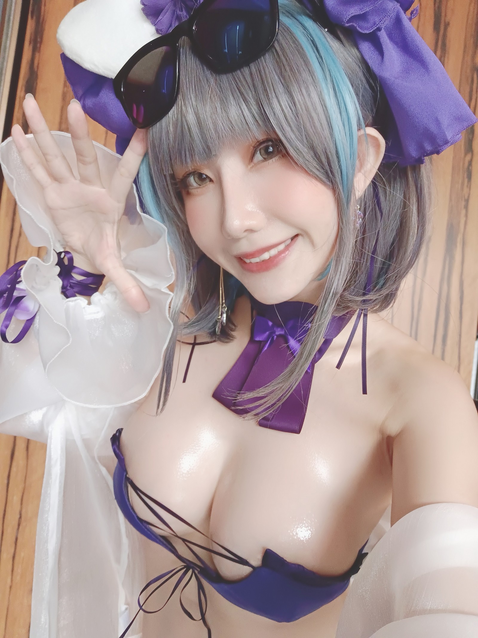 楊衣 Yangyi – 柴郡 Cheshire Cosplay 写真视频合集（55P+2V-261MB）碧蓝航线插图2