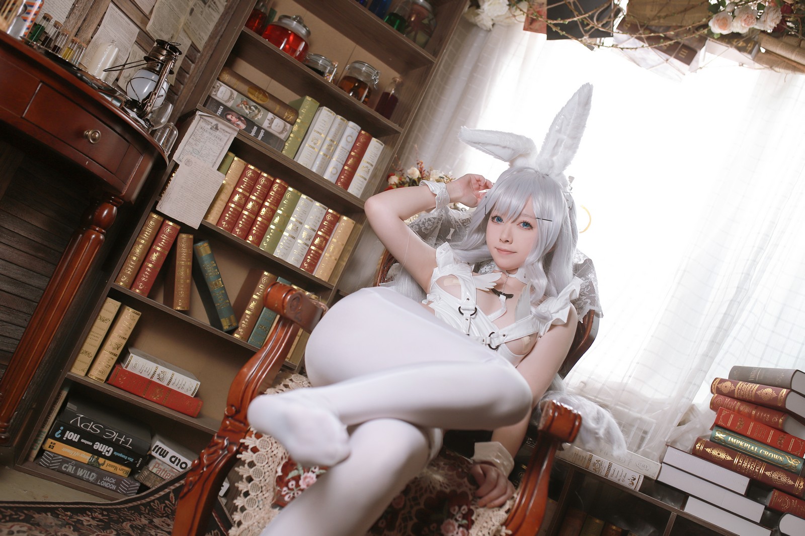 朝霧愛 – 恶毒 ル・マラン Cosplay 高清写真（27P-338.7M）碧蓝航线插图3