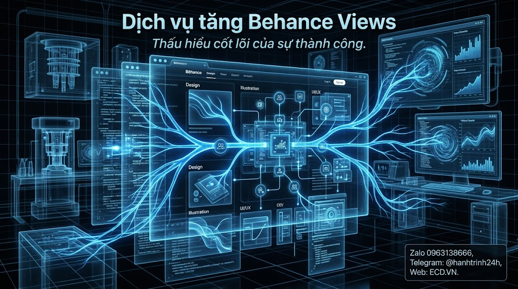 dịch vụ tăng behance views 2024 cho portfolio