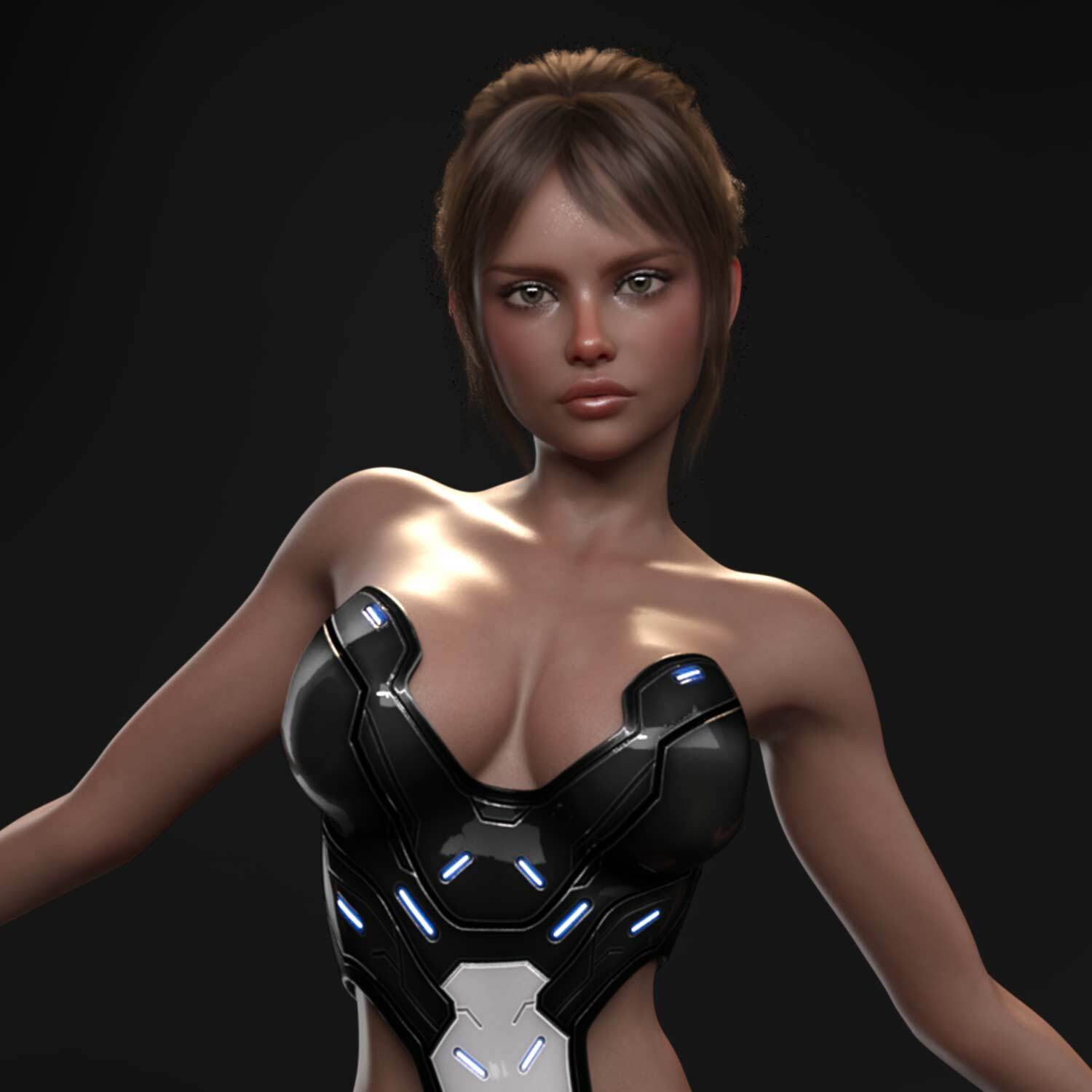 Techbody 01 for Genesis 8 and 8 1 Female Daz Studio Iray