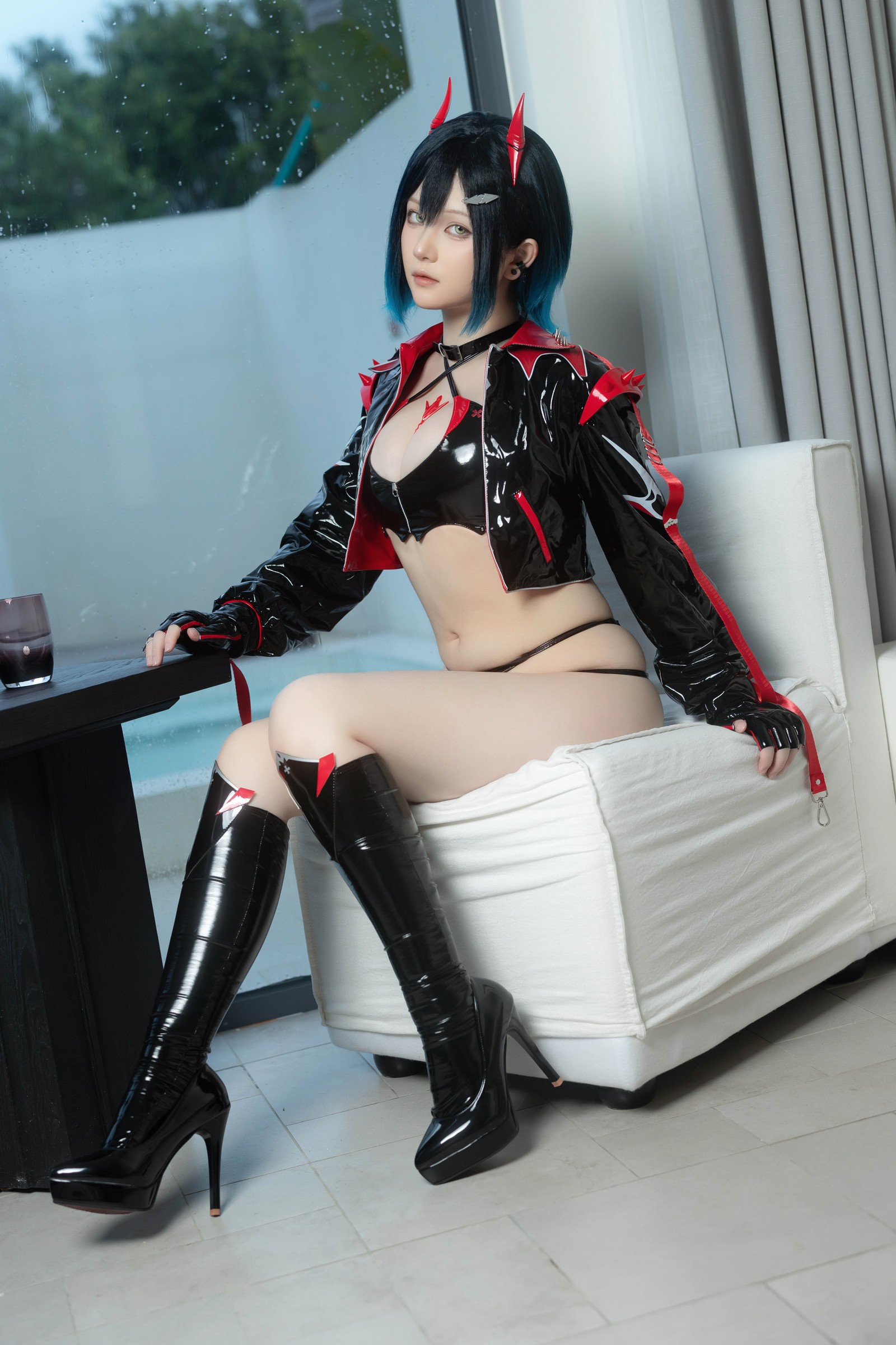 屿鱼 Yuyu 碧蓝航线 胡滕 赛车服 Cosplay 写真集（41P｜197MB）插图5