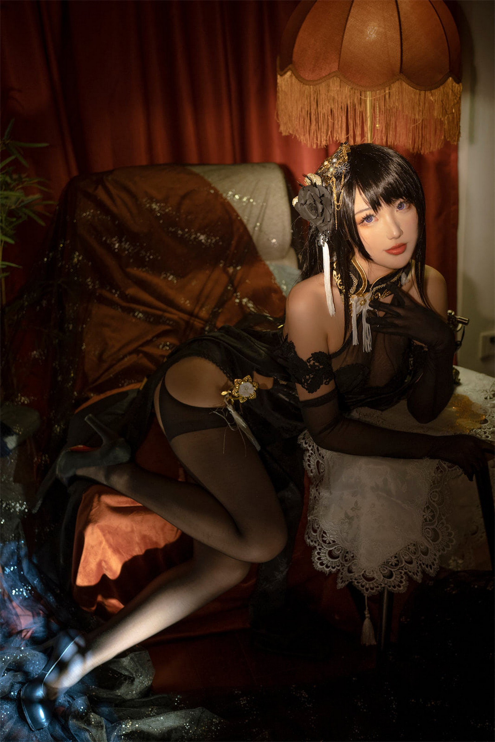 刺青Poi 镇海 Cosplay 写真｜碧蓝航线 镇海 角色图集【36P + 3V｜387MB】插图9