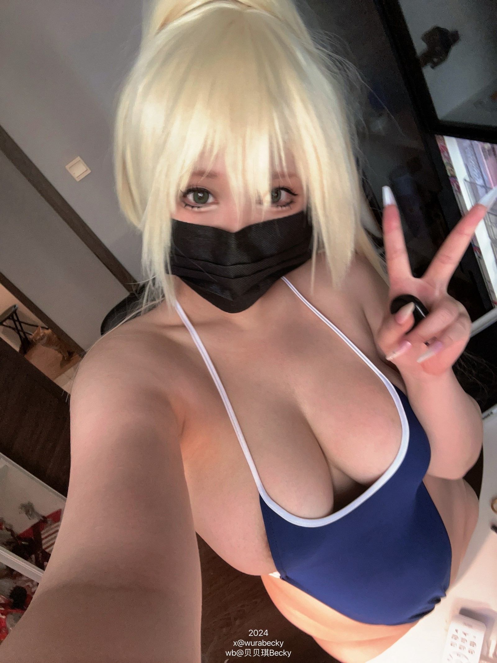 贝贝琪 Becky 竞技泳装 主题 Cosplay 写真＋视频合集（32P｜4V｜170MB）插图2