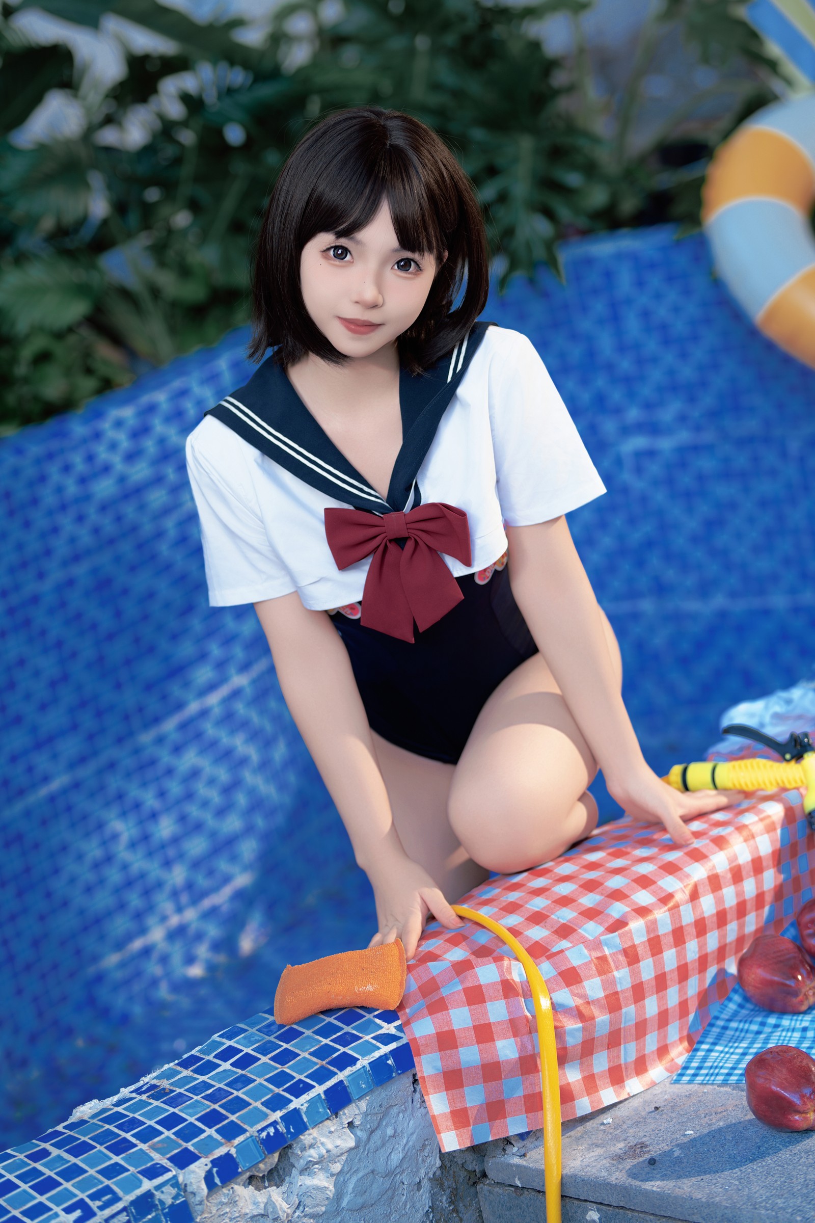 Bangni邦尼 – 反差 JK 泳装 Cosplay 写真集（97P-7V-841.3MB）插图1