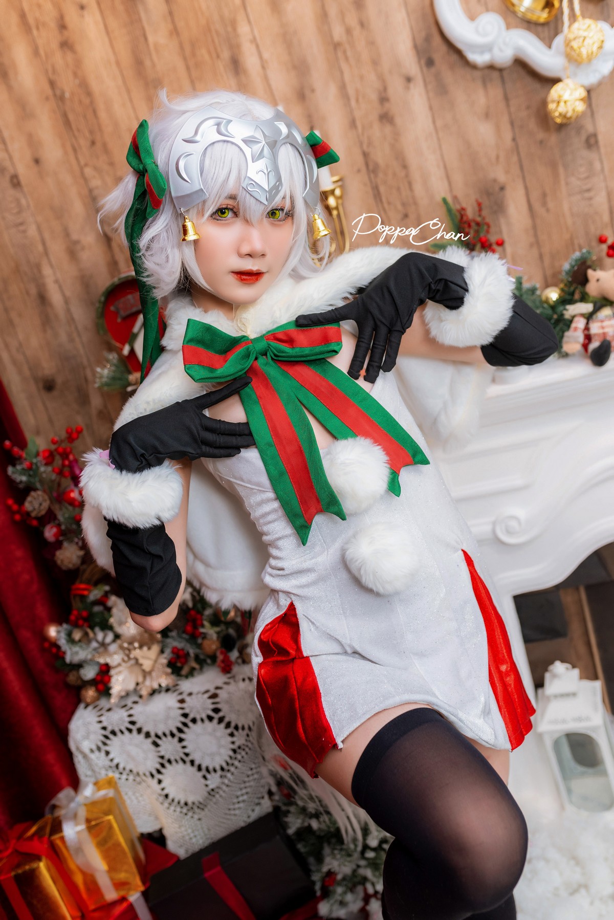 PoppaChan Jeanne Alter Santa Lily Cosplay (FGO) – 26 Photos 4 Videos 139MB插图5