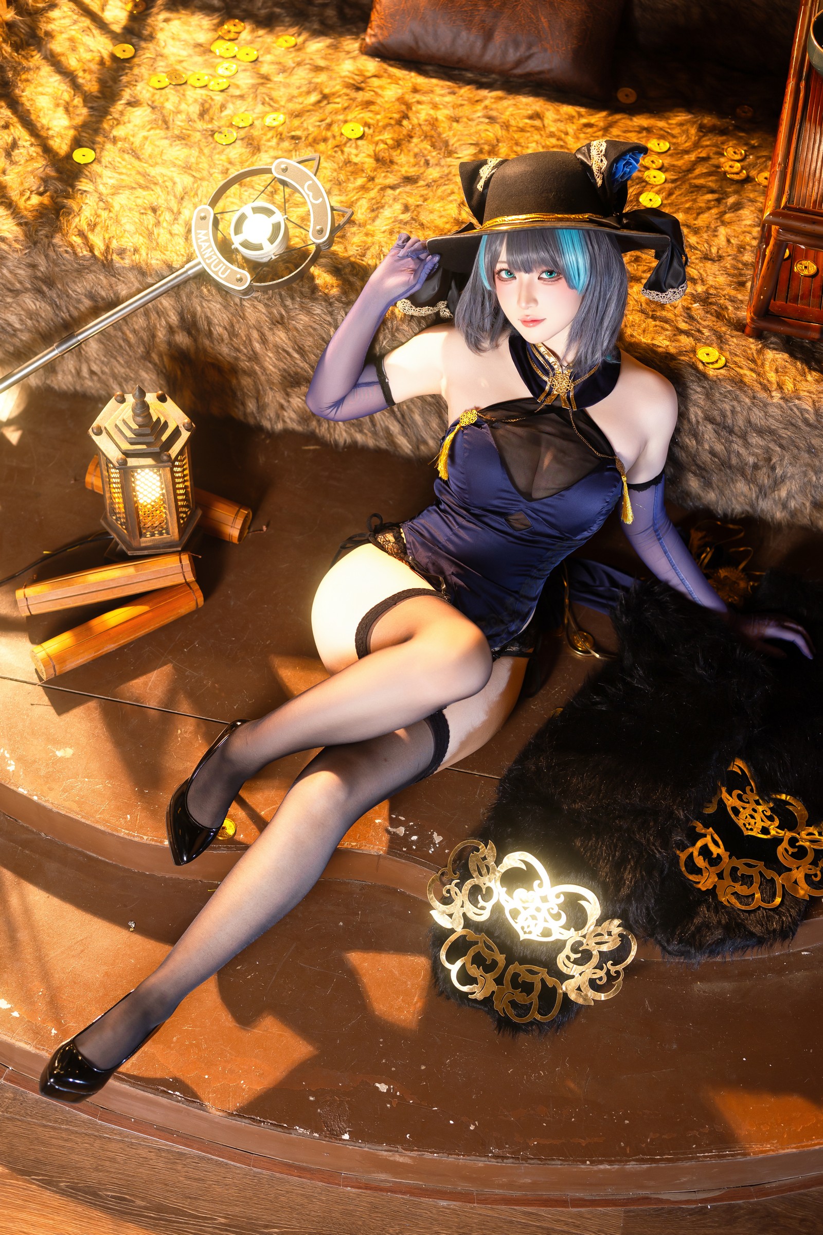 屿鱼 Yuyu 金装猫猫头 原创 Cosplay 写真集（60P｜747MB）插图2