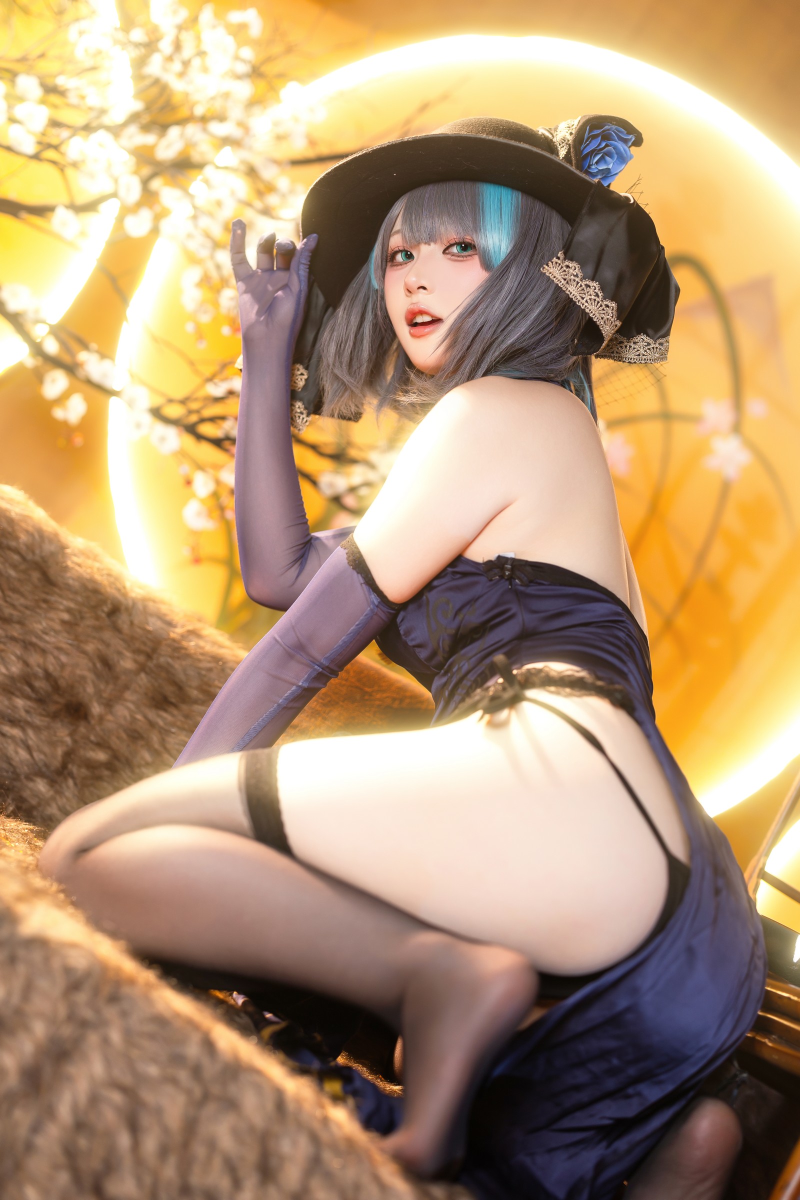 屿鱼 Yuyu 金装猫猫头 原创 Cosplay 写真集（60P｜747MB）插图4