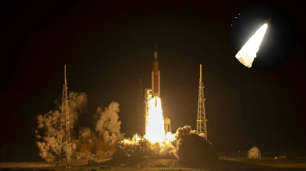 Cohete de la NASA despega exitosamente rumbo a la luna
