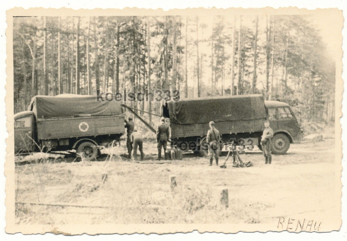 Foto Werkstatt Trupp der Wehrmacht französischer