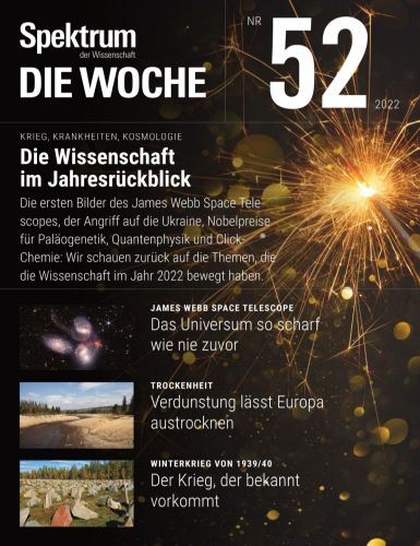 Cover: Spektrum der Wissenschaft Die Woche Magazin Dezember No 52 2022