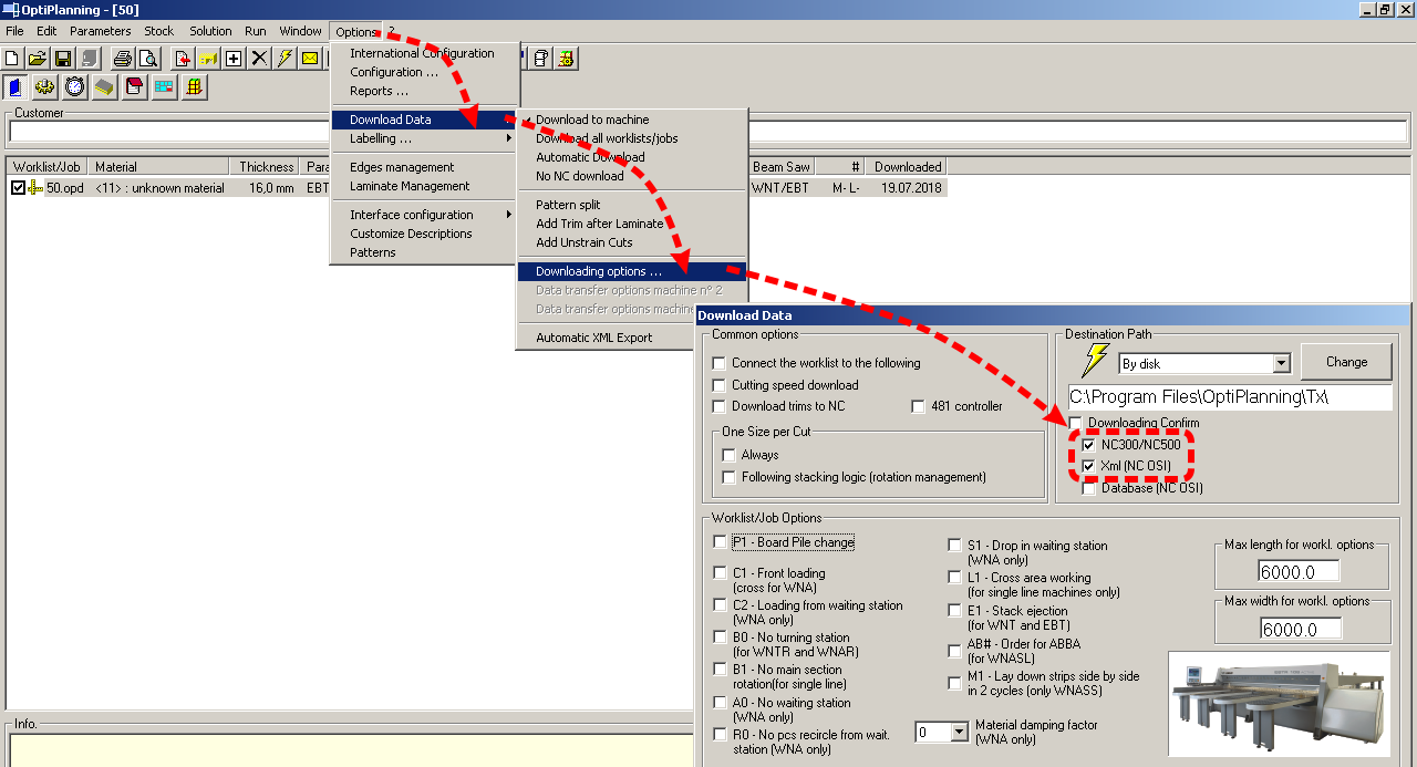 Optiplanning - Download Data 1