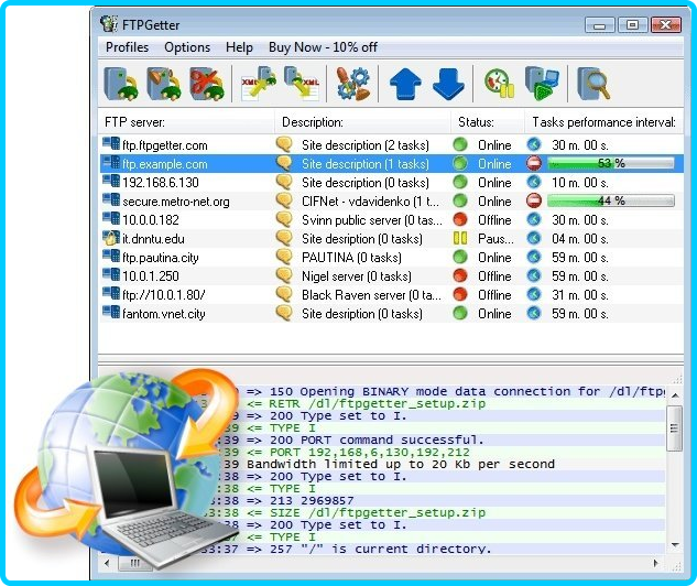 Версии 1.5 97.0 8. FTPGETTER professional. Professional 5. INTRAWEB Ultimate.