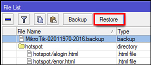 Tutorial backup dan Restore Konfigurasi Mikrotik