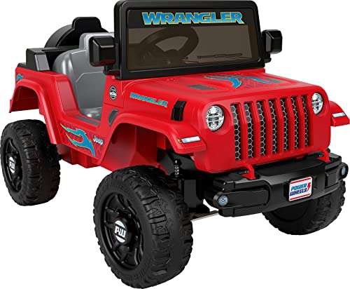 Amazon: Fisher-Price Power Wheels Vehículo Montable 6V Jeep Wrangler para bebés de 2 años en adelante 
