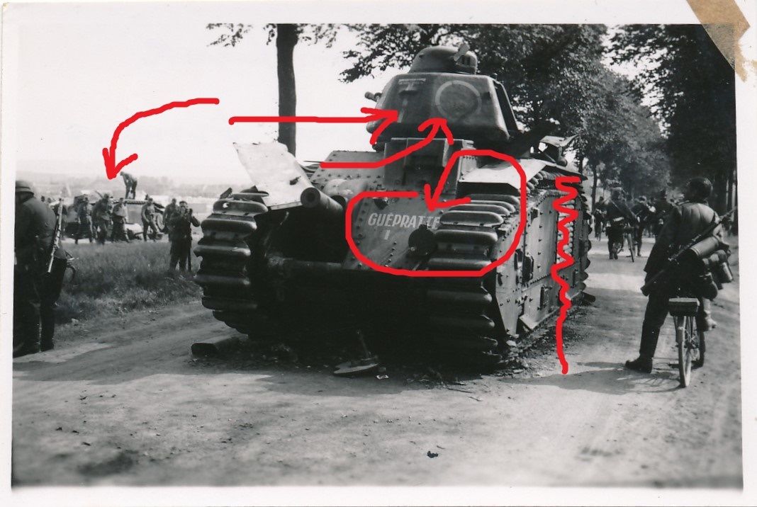 Frankreich französischer Panzer Tank Char B Name