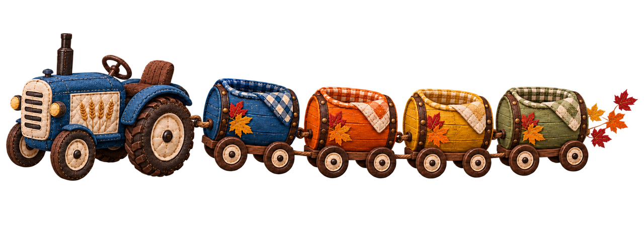 Illustrated barrel train