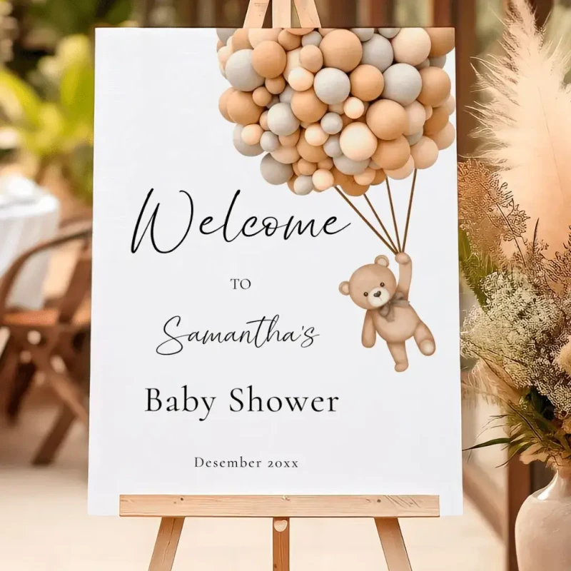 Baby shower welcome signs