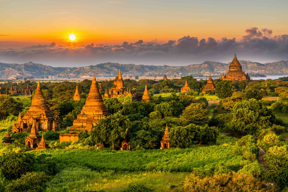 Tempelanlage Myanmar Tourismusvisum