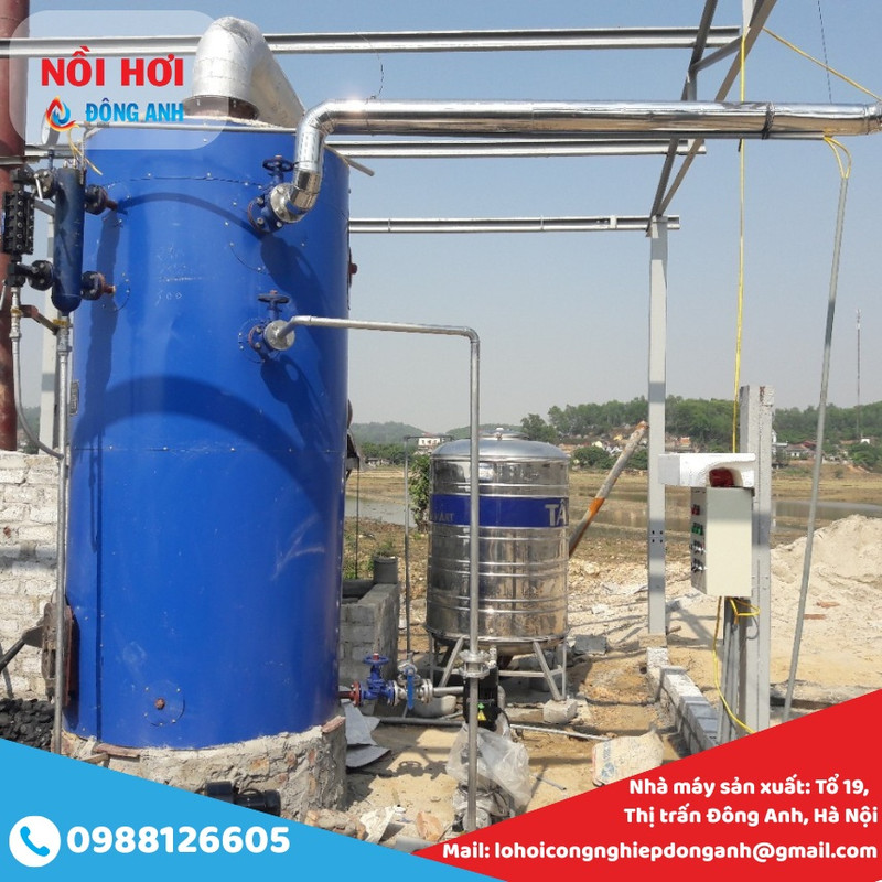 lò hơi đốt than củi 500