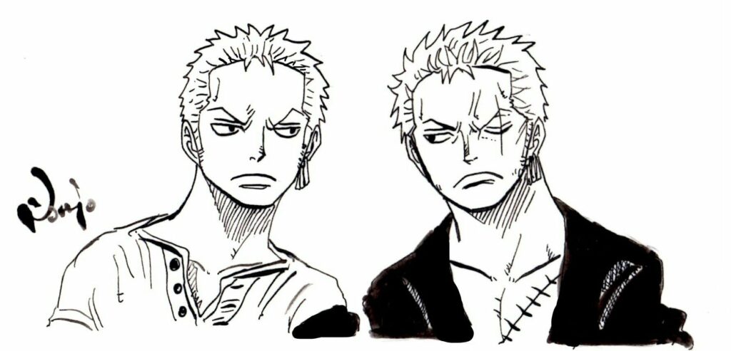 Zoro then and now