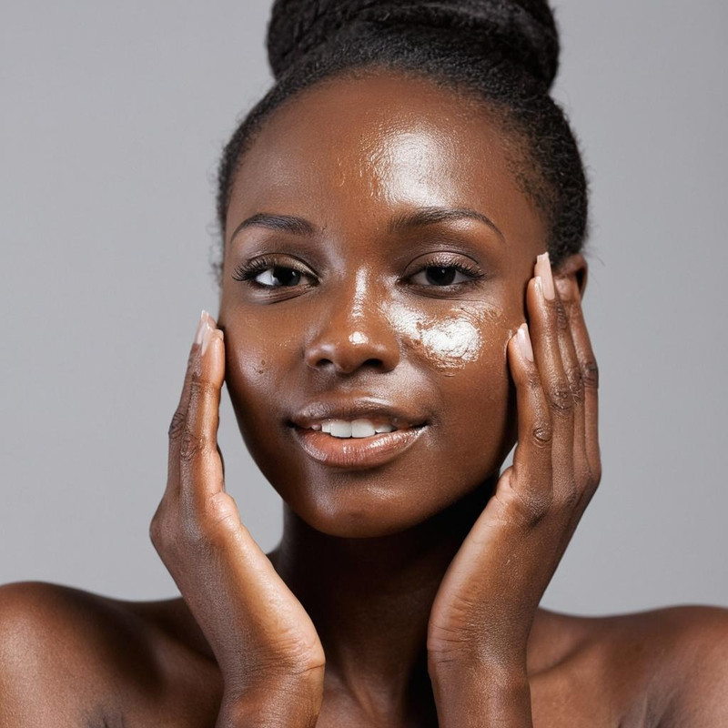Half Magic GLITTERPUCK Dopamine Sparkle (Light Peach w Champagne Reflect) - Sparkling Pressed Glitter for Eyes, face and Body + Bonus Premium Korean Blueberry Sheet Masque