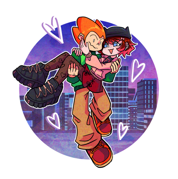 Pico holding Petra bridal style, drawn by TomatoAndLettuce on Toyhouse. Pico has a lovesick smile whilst Petra is cupping his face. Pico holding Petra bridal style, drawn by TomatoAndLettuce on Toyhouse. Pico has a lovesick smile whilst Petra is cupping his face.