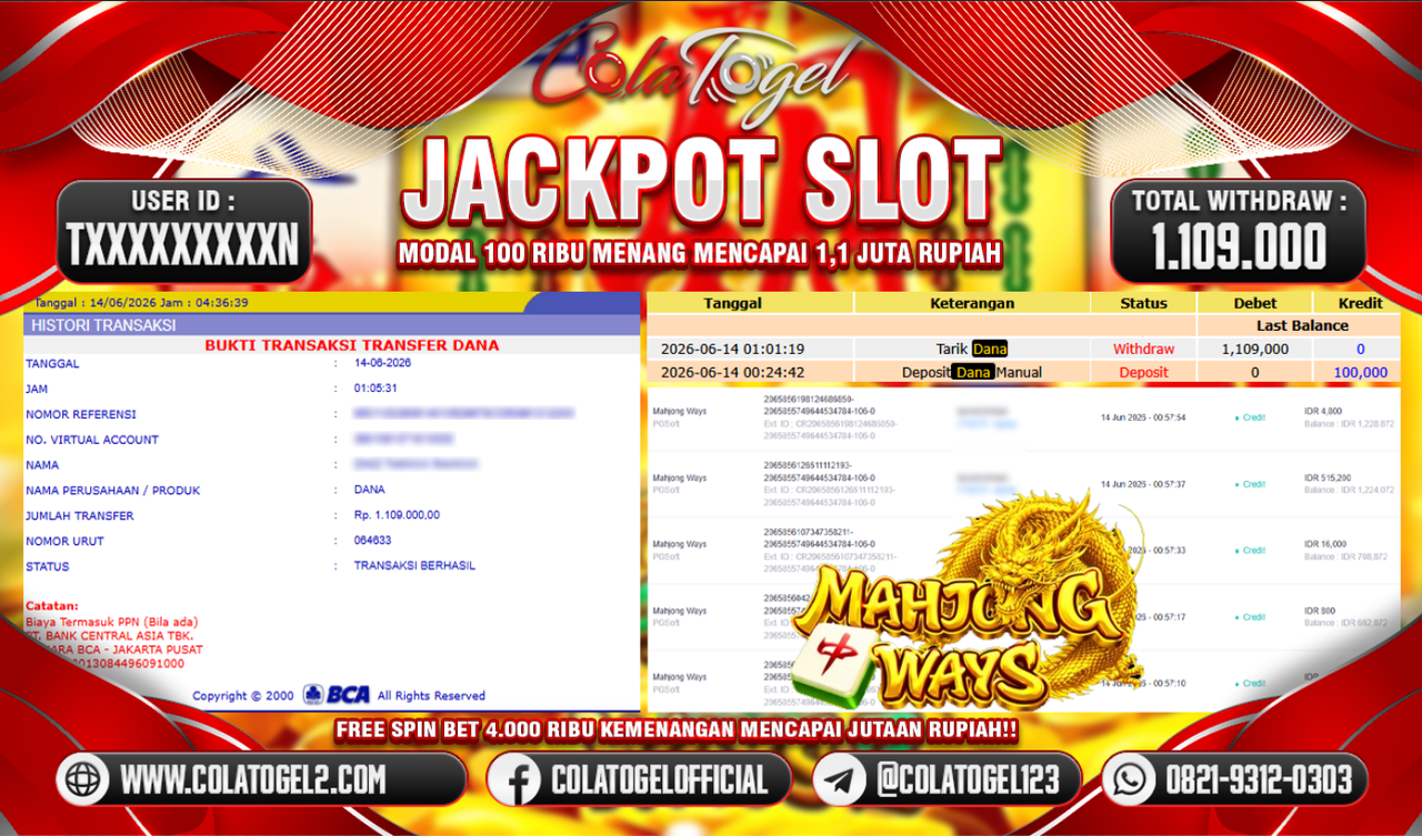 JACKPOT SLOT GACOR!!
