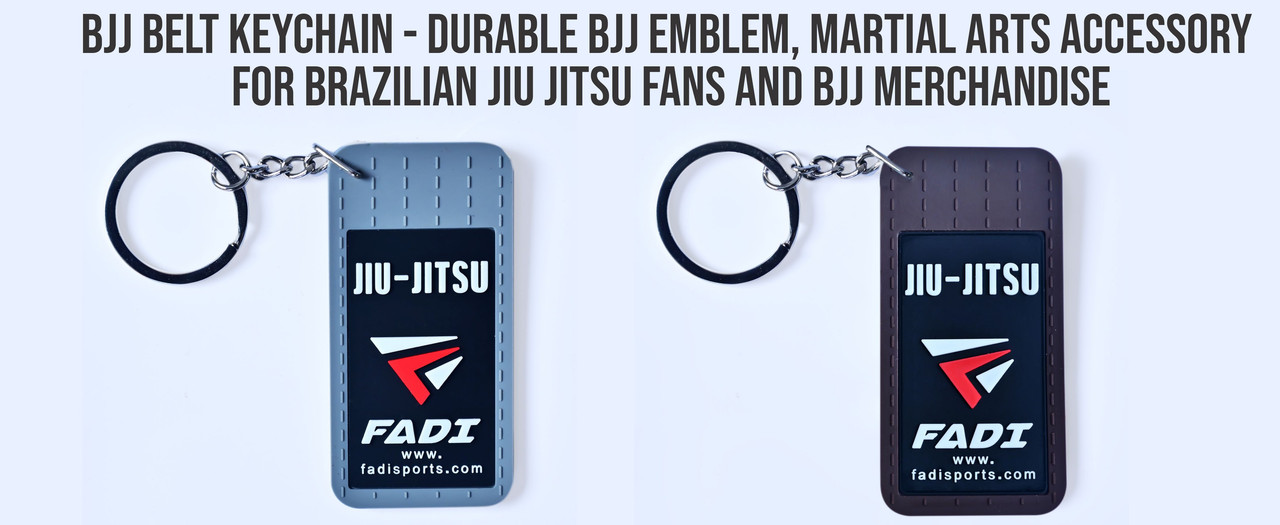 BJJ Belt Keychain White Rank