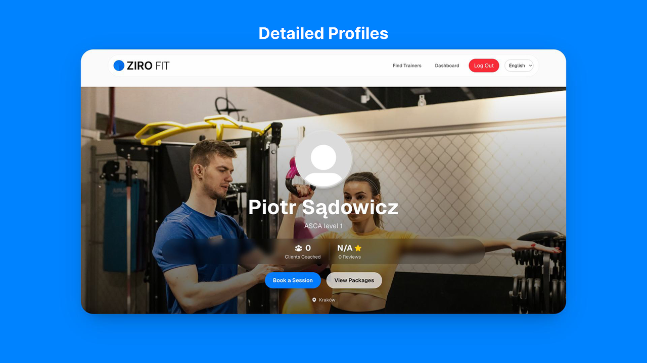 Ziro Fit Trainer Home