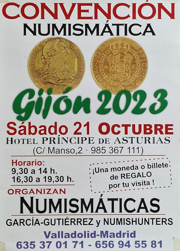 Convención numismática en Gijón-Asturias. Sábado 21 Octubre 2023 Cartel-convenci-n-Gij-n-2023