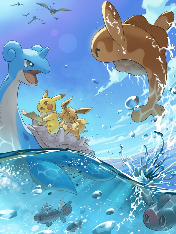 pikachu-eevee-lapras-finneon-tatsugiri-a