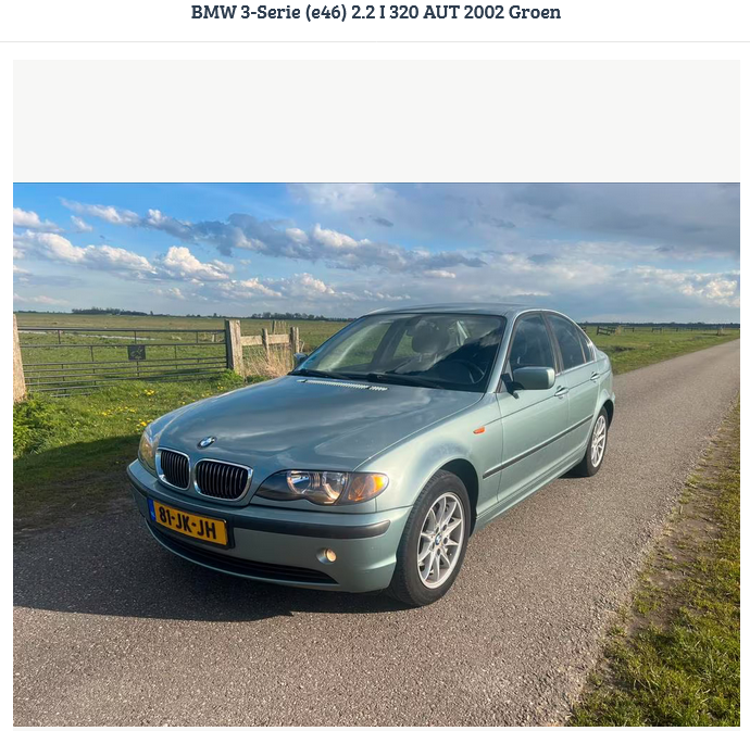 BMW 3-Serie (e46) 2.2 I 320 AUT 2002 Groen links