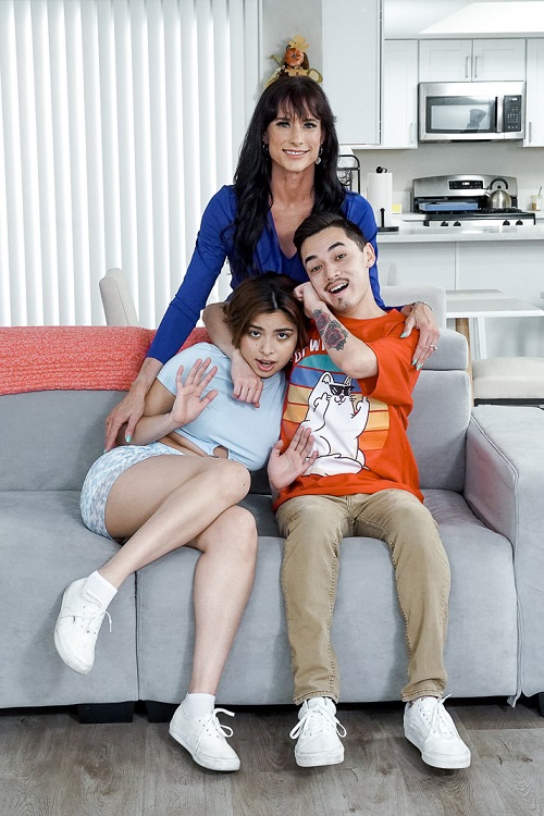 Sofie Marie & Hazel Heart - Naughty Nana Lures Hazel and Juan Into a Threesome (2024) PervNana 1080p