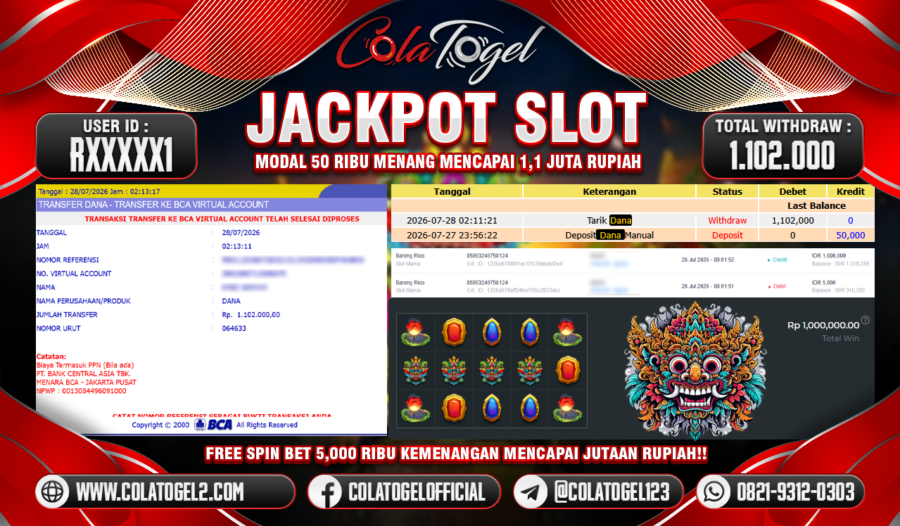 JACKPOT SLOT GACOR!!