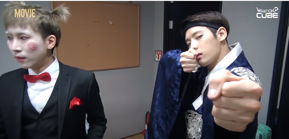 Movie cosplay was Minhyuk's idea