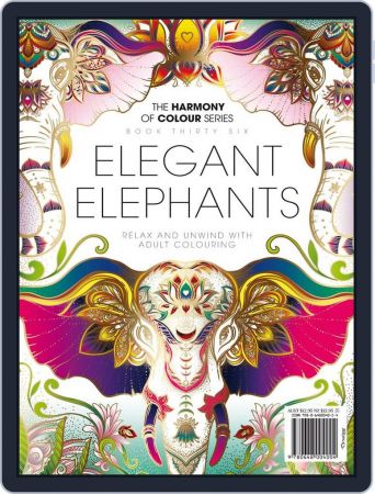 Colouring Book Elegant Elephants