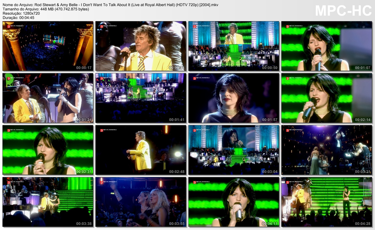 Rod Stewart & Amy Belle - I Don't Want To Talk About It (Live at Royal Albert Hall) (HDTV 720p) [200