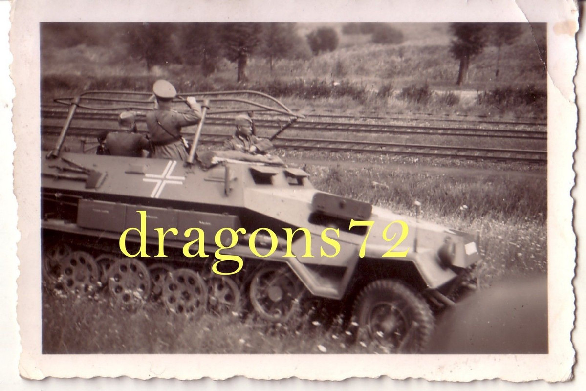 Foto Westfront Sd.Kfz Schützen-Panzer Rahmenante