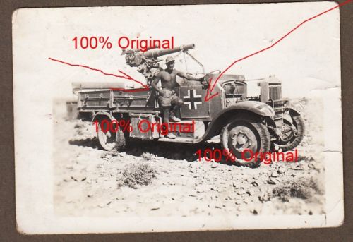 Beute Panzer Fahrzeug Lkw mit Geschütz Balkenkre