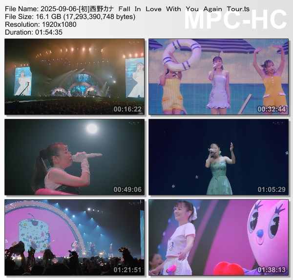 [TV-Variety] 西野カナ – Fall In Love With You Again Tour 2025 （WOWOW 2025.09.06)