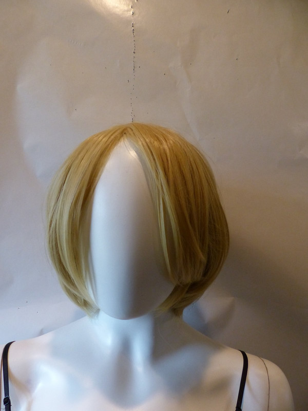 HAIR WIG 12" BLONDE STRAIGHT