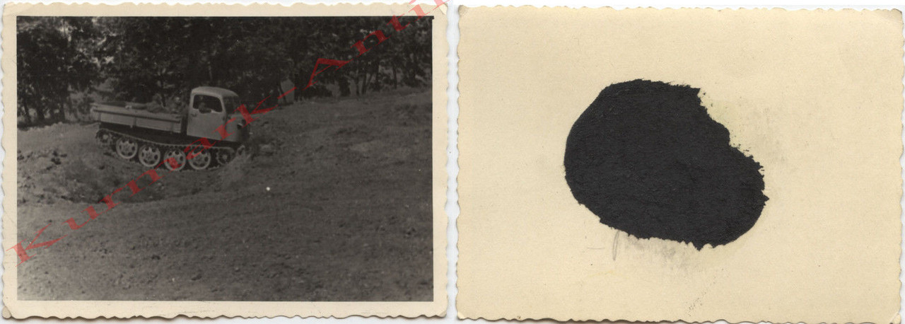 Foto Wehrmacht Ostpreußen Panzer Halbkette RSO R