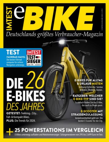 Cover: ImTest Das Verbraucher Magazin Spezial E-Bike 2023