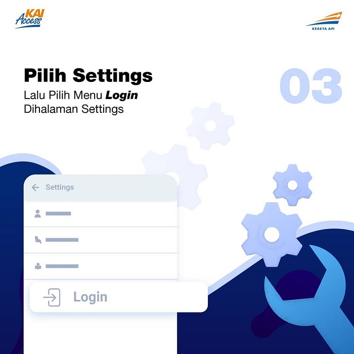 Langkah-langkah membuat akun KAI Access.