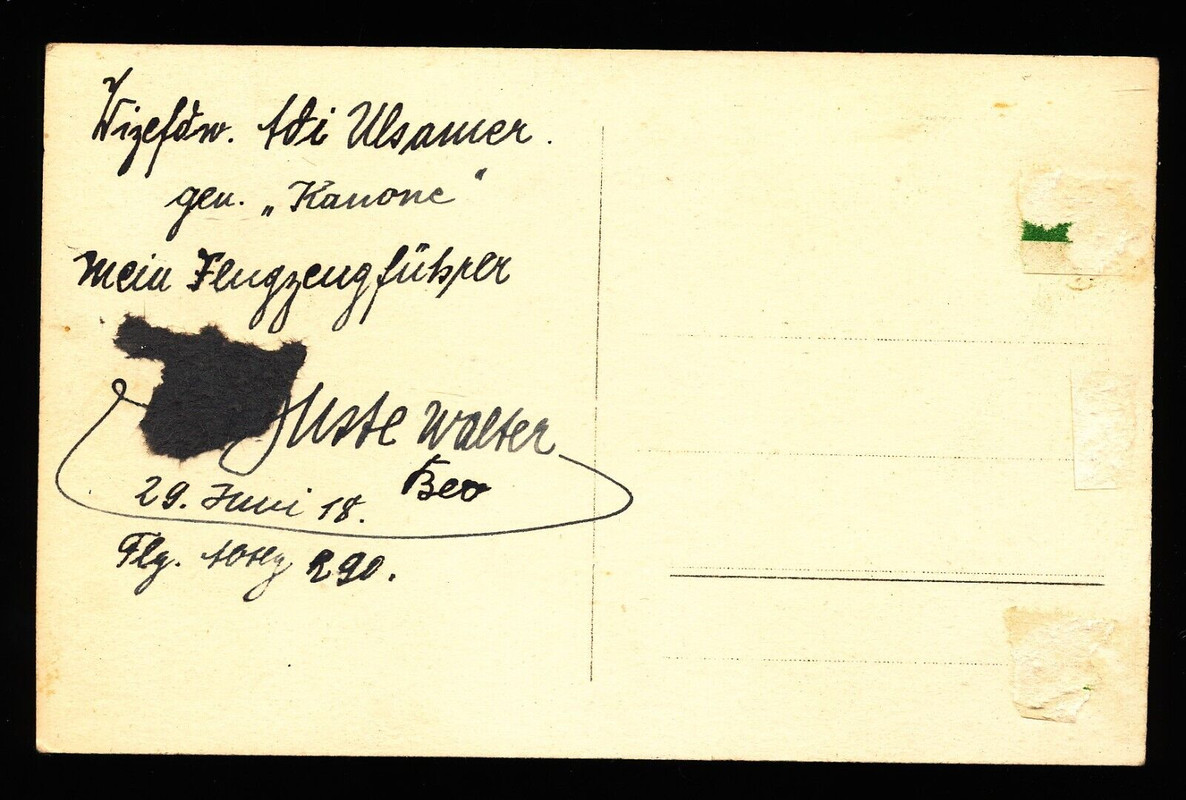 Foto AK - Flugzeug Doppeldecker mit Pilot Flugzeugführer - 1.WK (1)